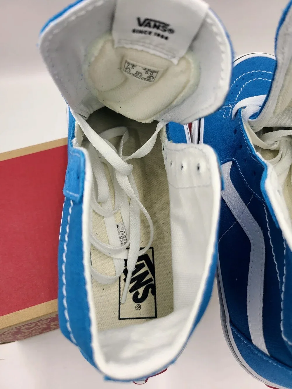 Vans Sk8 Hi Tapered Women Size 7 Color Theory Mediterranean New Mens 7.5